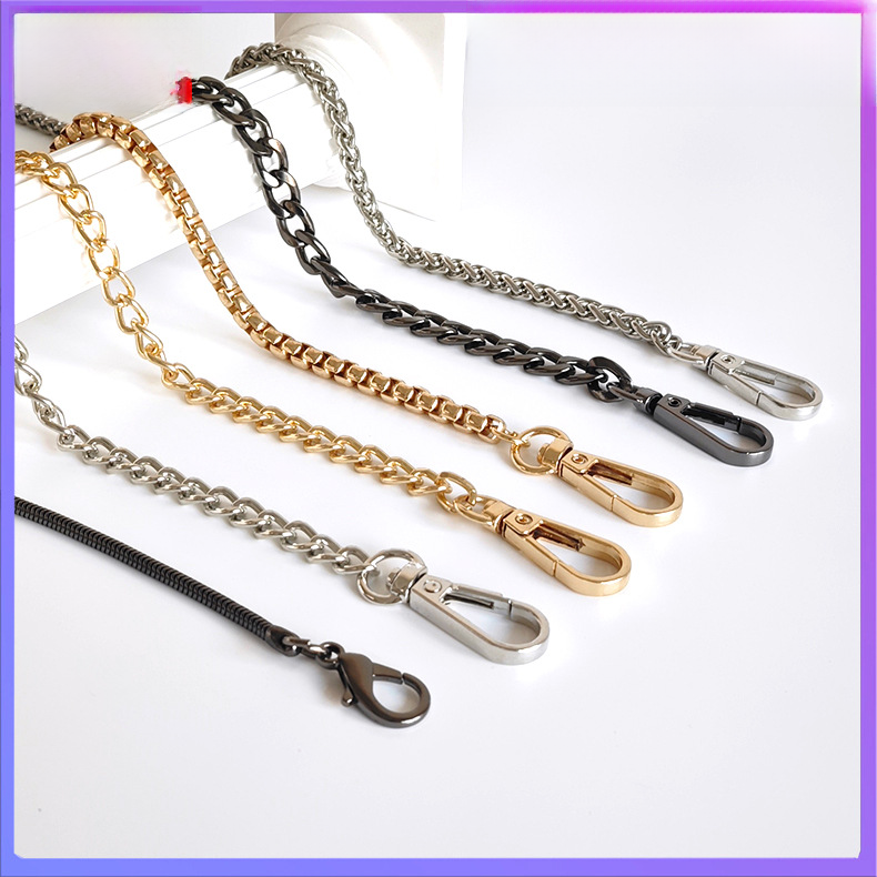 Metal Chain Bag Strap | Replacement Purse Chain in Gold, Silver & Gunmetal