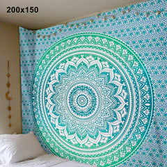 Mandala Tapestry Wall Hanging | Bohemian Yoga Blanket, Beach Throw & Bedspread