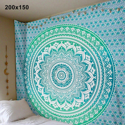 Mandala Tapestry Wall Hanging | Bohemian Yoga Blanket, Beach Throw & Bedspread