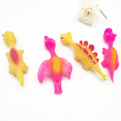 Dinosaur Finger Slingshot Toy | Soft Stretchy Flying Dino, Party Bag Filler