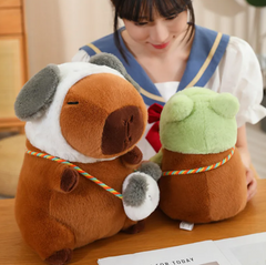 Floppy Animal Plush Ragdoll | Dog, Rabbit, Frog or Dinosaur Squishy Pillow, 3 Sizes