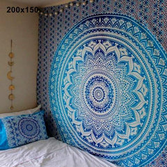 Mandala Tapestry Wall Hanging | Bohemian Yoga Blanket, Beach Throw & Bedspread