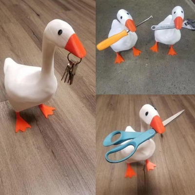 Duck Magnetic Key Holder | Whimsical Wall Key Hook & Entryway Decor