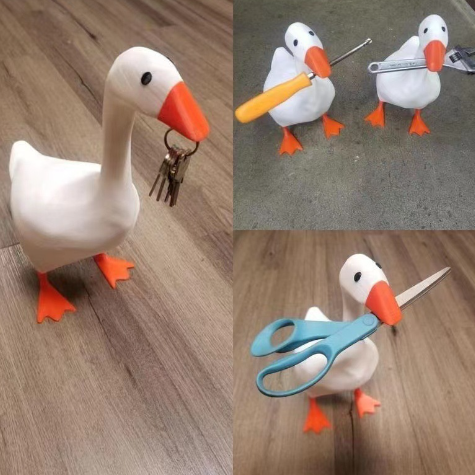 Duck Magnetic Key Holder | Whimsical Wall Key Hook & Entryway Decor