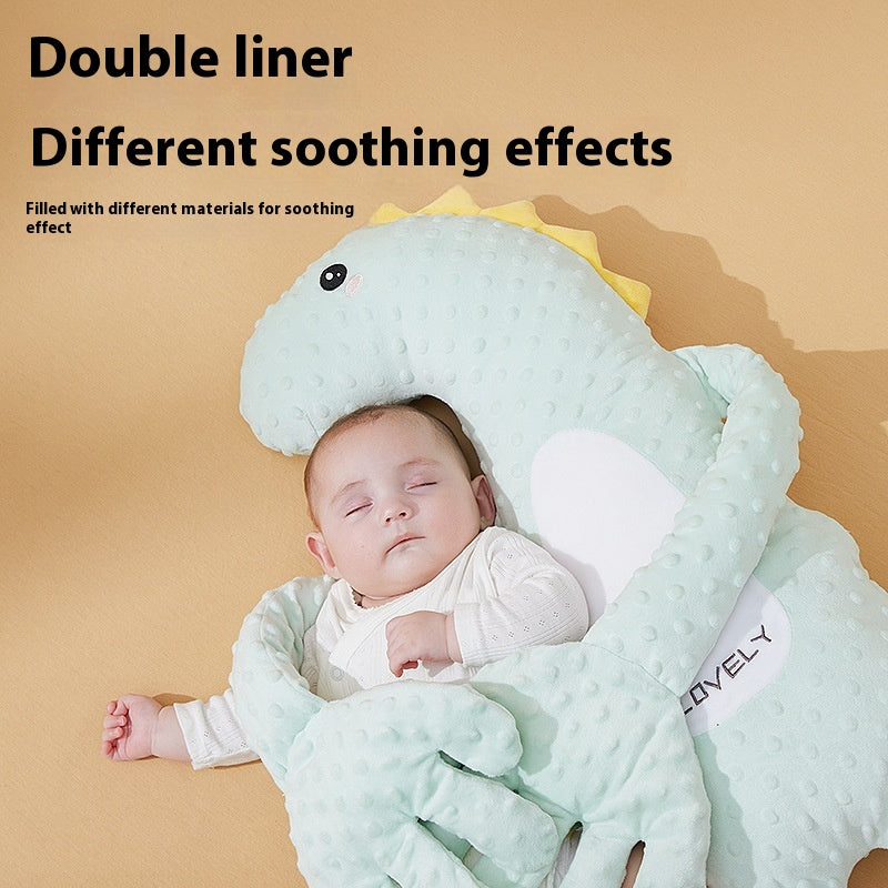 Dinosaur Toddler Pillow | Soft Green Nursery Cushion