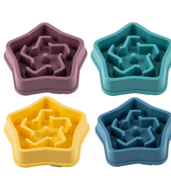Slow Feeder Dog Bowl | Maze Design to Stop Gulping, Works for Cats Too