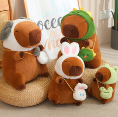 Floppy Animal Plush Ragdoll | Dog, Rabbit, Frog or Dinosaur Squishy Pillow, 3 Sizes