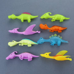 Dinosaur Finger Slingshot Toy | Soft Stretchy Flying Dino, Party Bag Filler