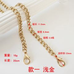 Metal Chain Bag Strap | Replacement Purse Chain in Gold, Silver & Gunmetal
