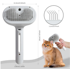 Pet Grooming Spray Brush | 2-in-1 Deshedding Comb with Water Mist