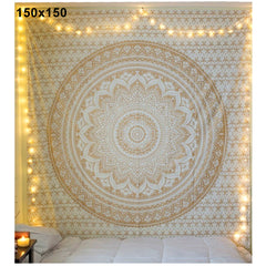 Mandala Tapestry Wall Hanging | Bohemian Yoga Blanket, Beach Throw & Bedspread
