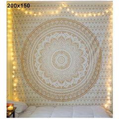 Mandala Tapestry Wall Hanging | Bohemian Yoga Blanket, Beach Throw & Bedspread