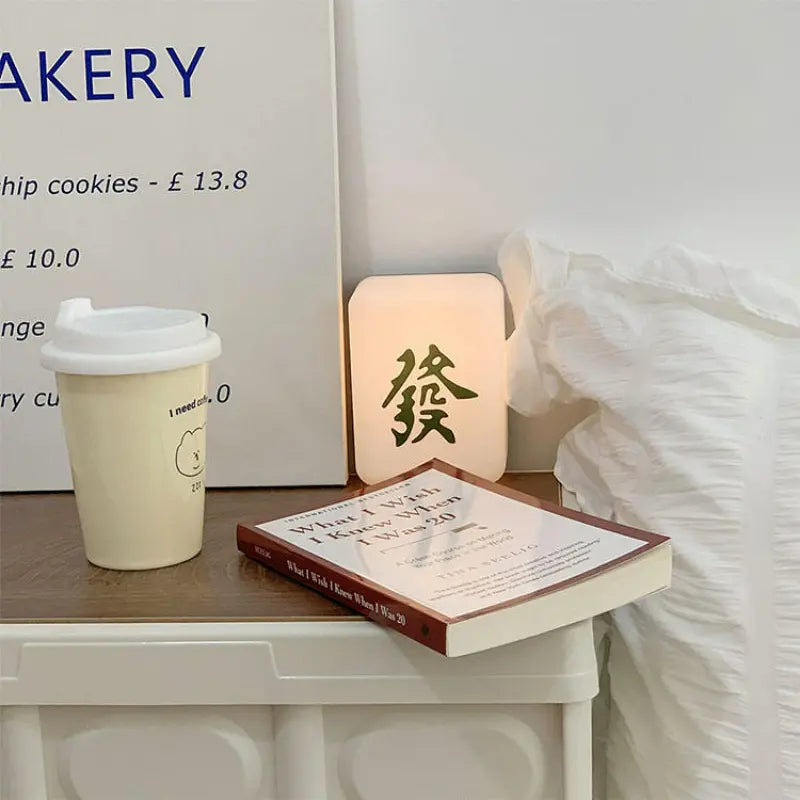 Large LED Mahjong Night Light for Bedroom Use