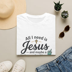 All I Need Is Jesus and Maybe a Little Pickleball T-Shirt | Christian Faith Tee