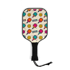 Colorful Pickleball Pattern Pickleball Kit | Paddles and Balls