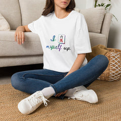 Mahjong Shirt, Playful Tile Design Cotton Tee, Mah Jongg Player Gift, Game Night Apparel, Gift for Her