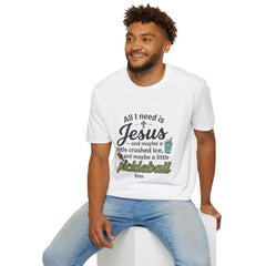 All I Need Is Jesus and Maybe a Little Pickleball T-Shirt | Christian Faith Tee