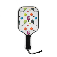 Colorful Pickleball Paddle Set with Balls and Carry Bag