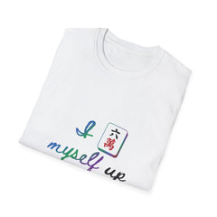 Mahjong Shirt, Playful Tile Design Cotton Tee, Mah Jongg Player Gift, Game Night Apparel, Gift for Her