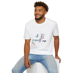 Mahjong Shirt, Playful Tile Design Cotton Tee, Mah Jongg Player Gift, Game Night Apparel, Gift for Her