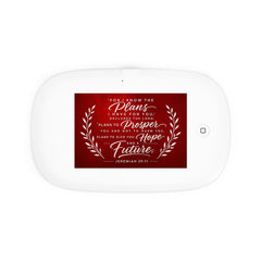 Jeremiah 29:11 Scripture Design UV Phone Sanitizer and Wireless Charging Pad