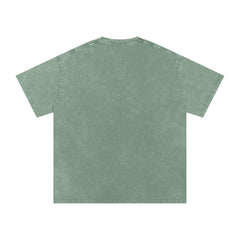 Be Kind Wildflower Shirt, Oversized Snow Wash Cotton Tee, Botanical Graphic Kindness Top